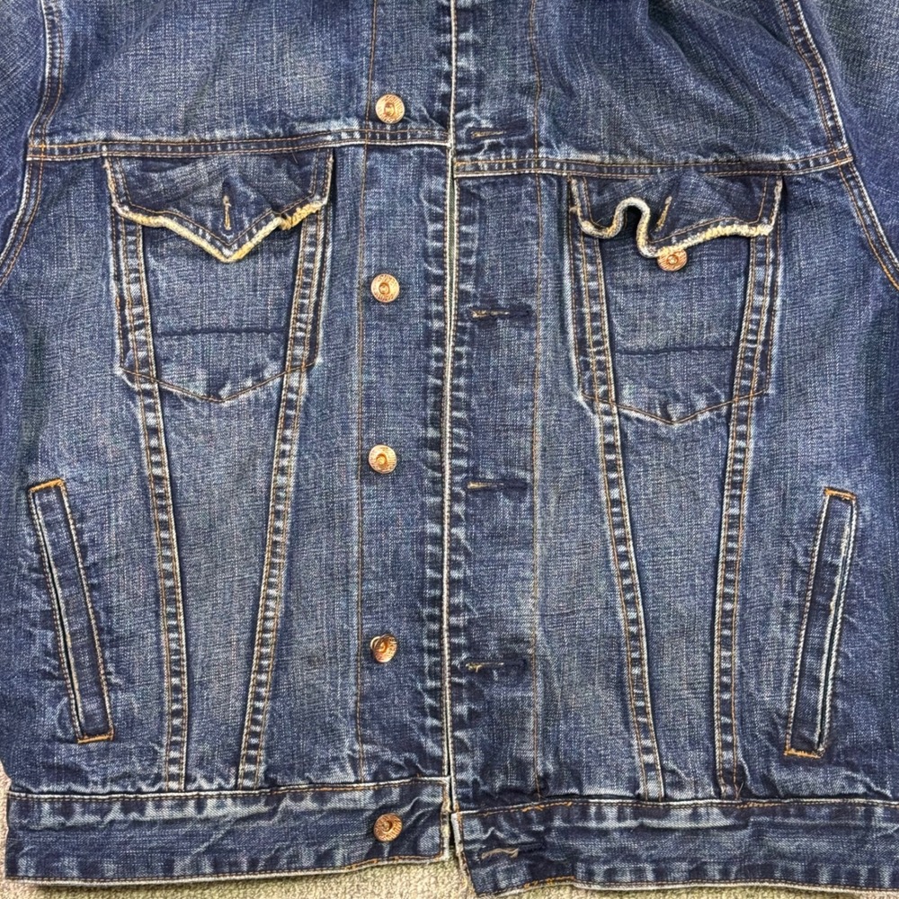 Vintage Nautica Jeans Co Denim Jacket 90s Made in Hong Kong Medium - Picture 4 of 7